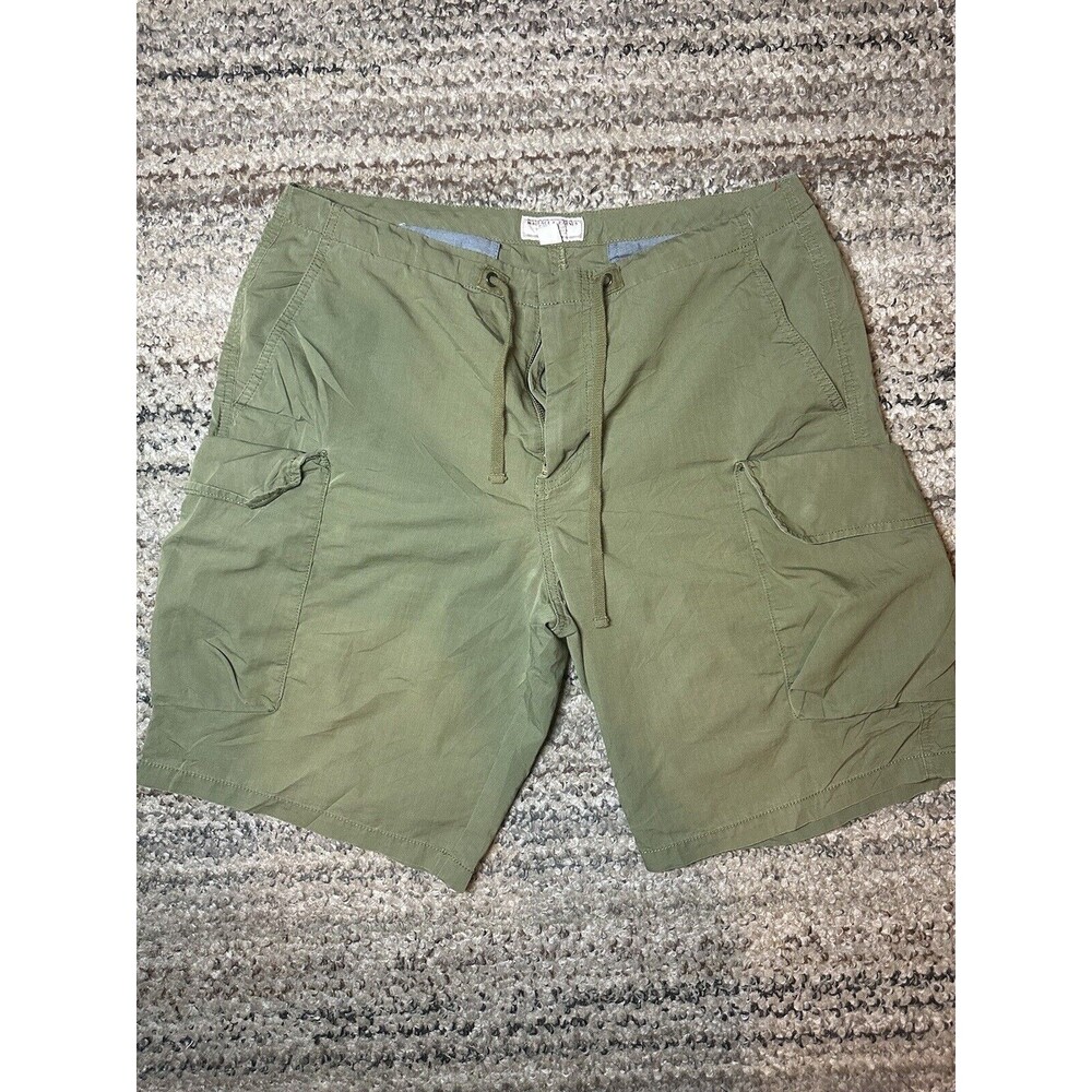J crew Wallace & Barnes Cargo Short Size 33 Mens Army Green  Twill